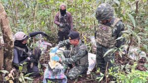 ทหาร กกล.ผาเมือง ปะทะเดือดชายแดนแม่ฟ้าหลวง ยึดยาบ้า 5,000,000 เม็ด