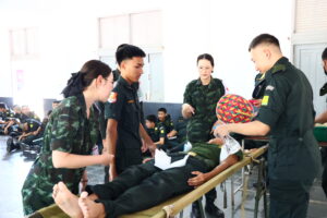 ผบ.มทบ.37 สั่งจัดอบรมเข้ม นักศึกษาวิชาทหาร เสริมความรู้ปฐมพยาบาลและเวชกรรมป้องกัน