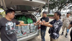 ตร.เชียงราย สืบเชียงแสน-แม่สาย สกัดจับหนุ่มโคราช 2 คน ยาบ้า 2,800,000 เม็ด
